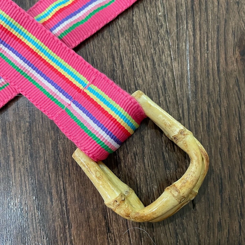 Belt Multi Colored Ribbon - Picture 2 of 7